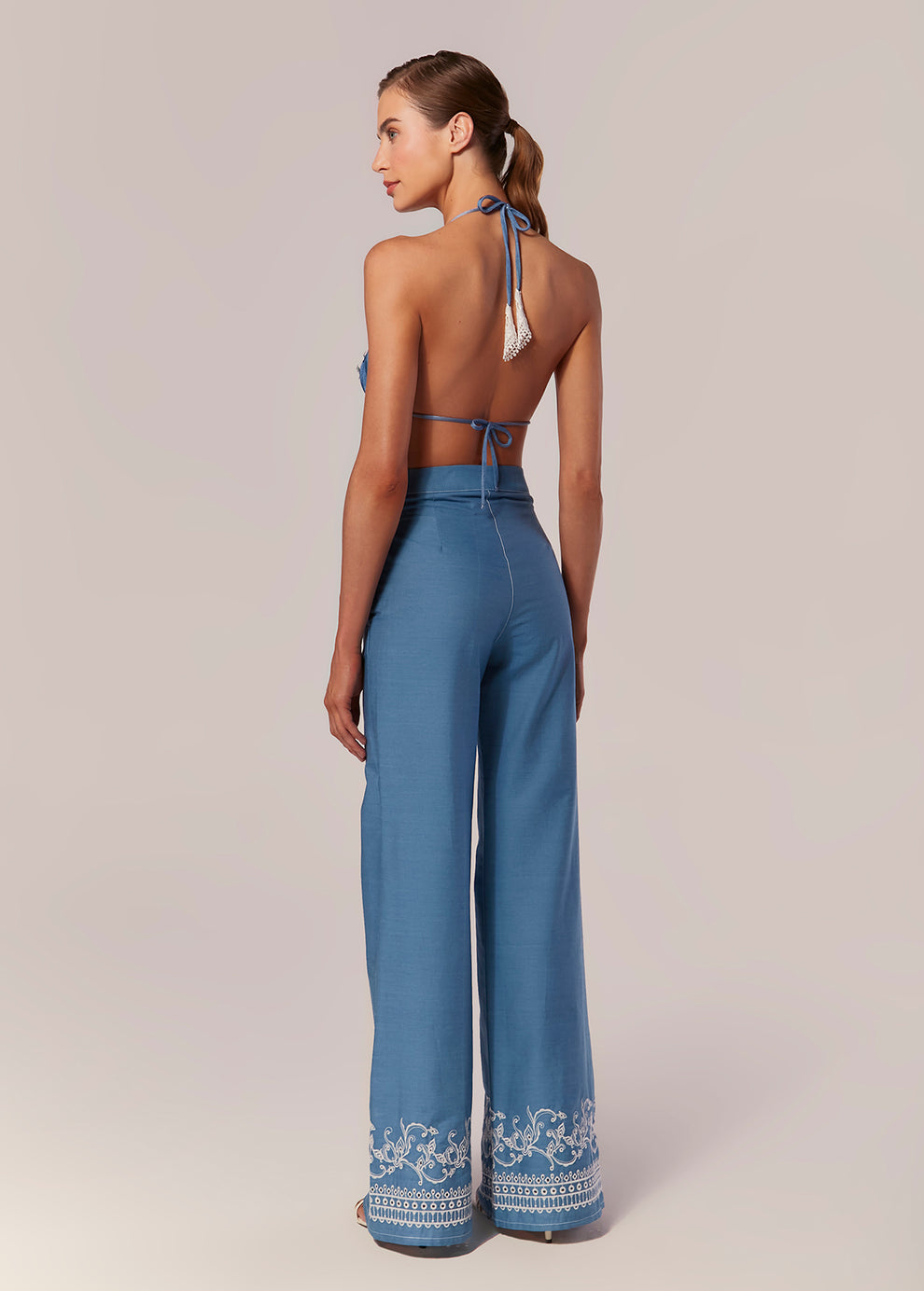 CALCA PANTALONADENIM CHAMBRAY KASHAN