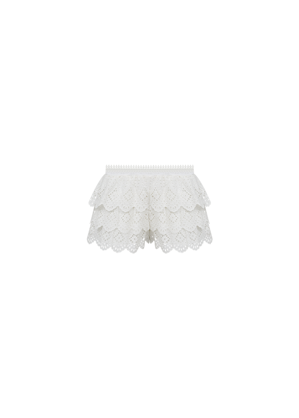 SHORTS MINI COM BABADOS LUMINA