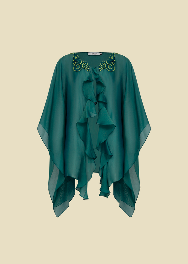 KAFTAN CURTO COM BABADOS DESTINO