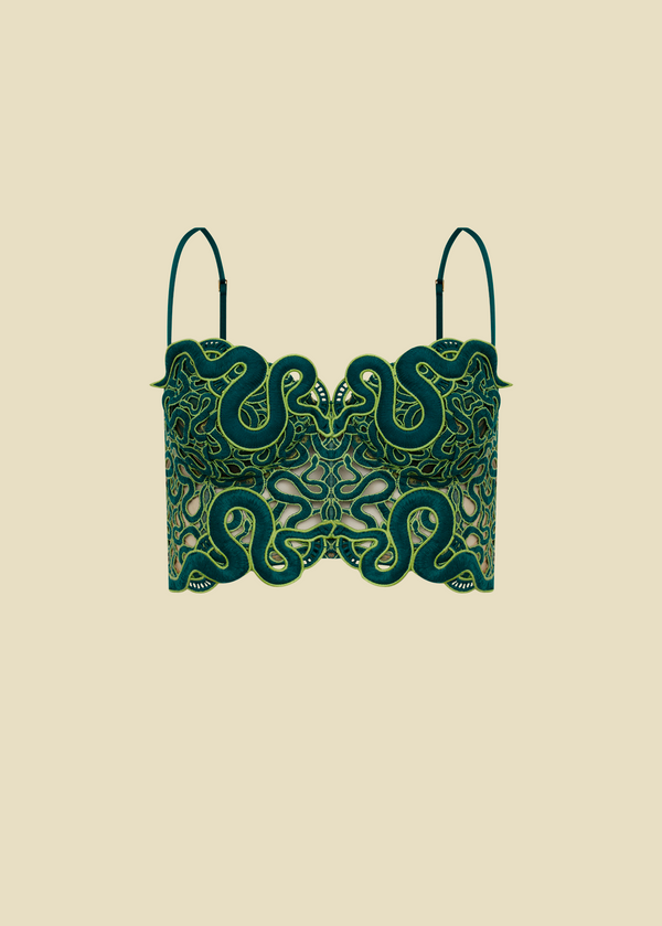 CORSET CURTO COM ALCAS TRILHAS