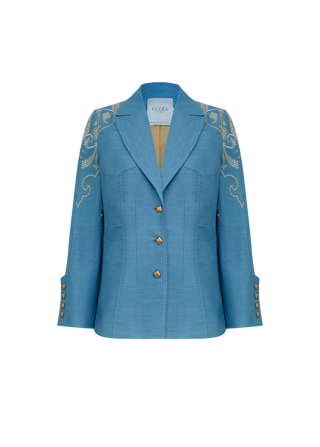 BLAZER ALFAIATARIA CHAMBRAY ELEGANZA