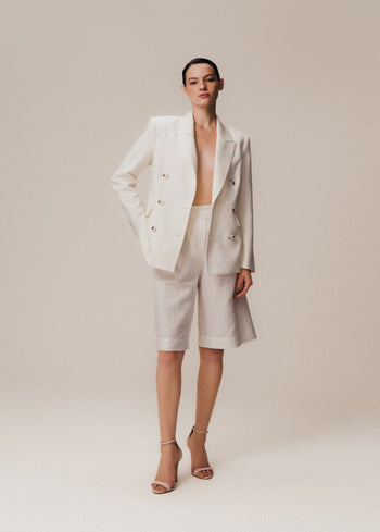 BERMUDA ALFAIATARIA LINHO