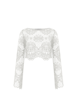 CROPPED MANGA LONGA CERAMICA