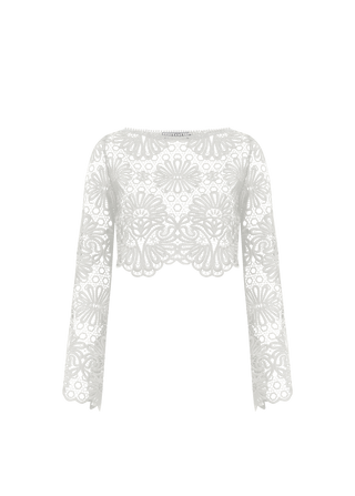 CROPPED MANGA LONGA CERAMICA