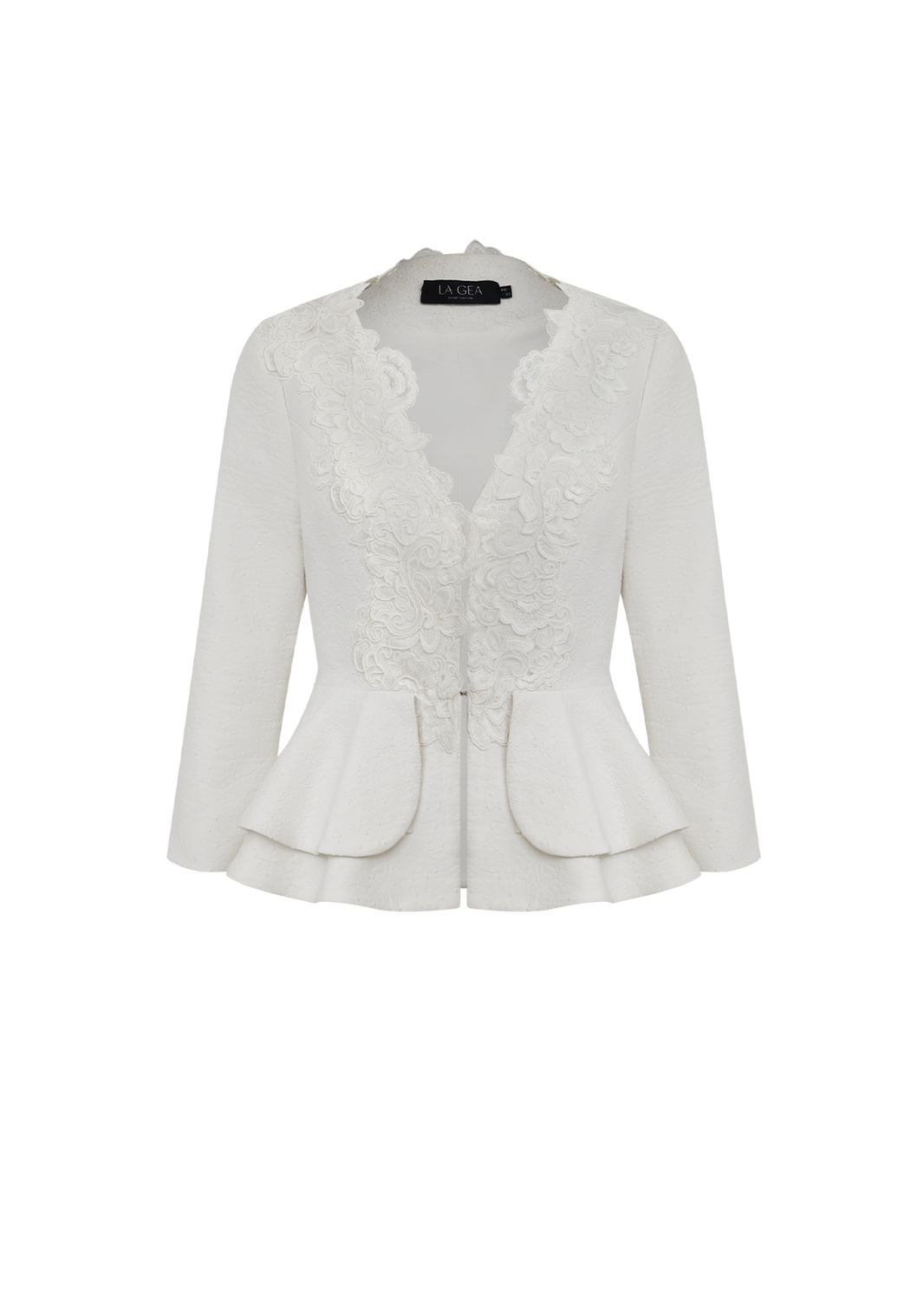 BLAZER MANGA 3/4 BASQUE CELESTE