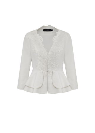 BLAZER MANGA 3/4 BASQUE CELESTE