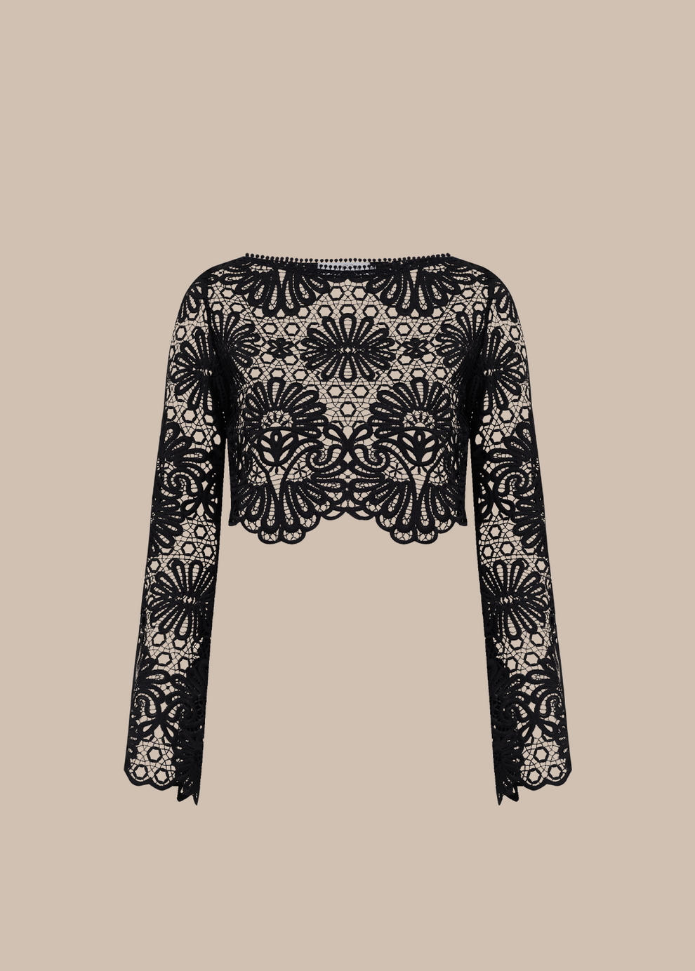 CROPPED MANGA LONGA CERAMICA