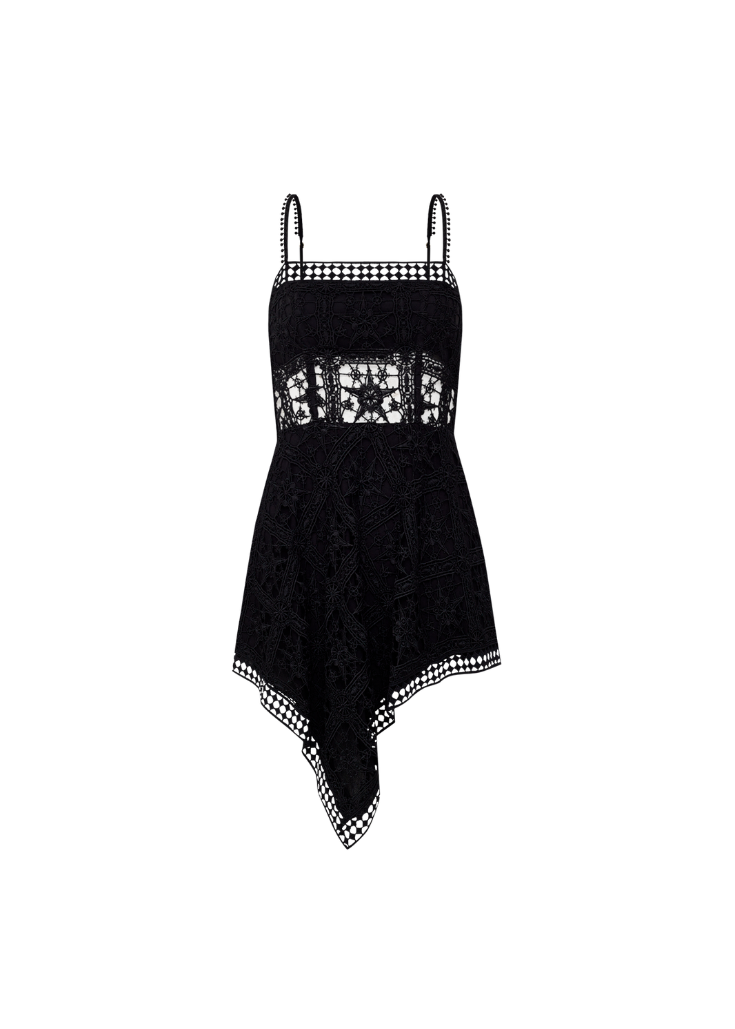 VESTIDO CURTO ASSIMETRICO CONSTELACAO