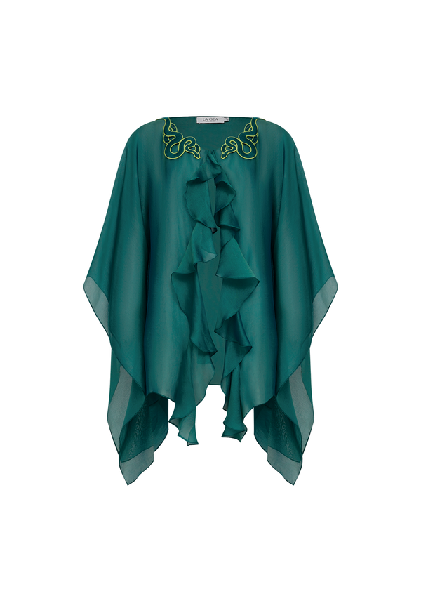 KAFTAN CURTO COM BABADOS DESTINO