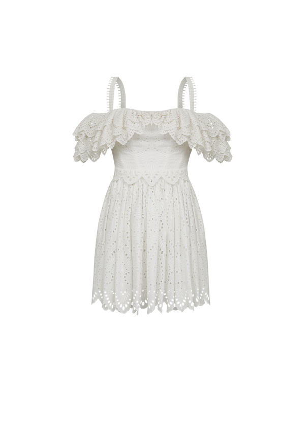 VESTIDO CURTO OMBRO A OMBRO LUMINA