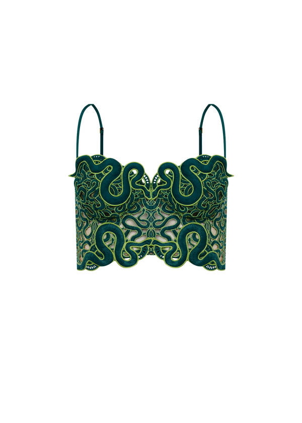 CORSET CURTO COM ALCAS TRILHAS
