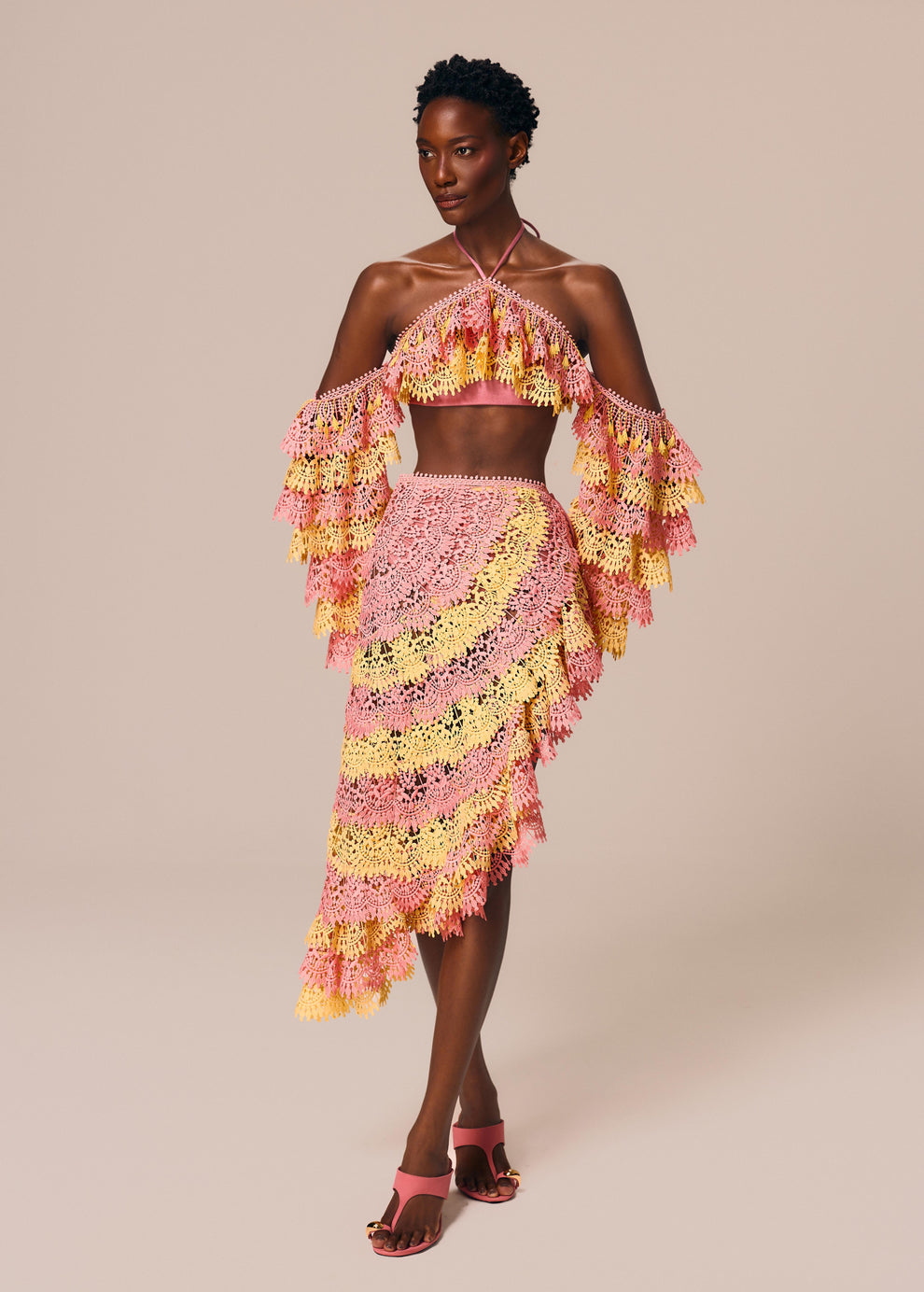 ROSA COM AMARELO