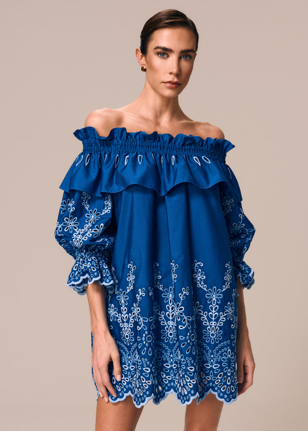 VESTIDO CURTO OMBRO A OMBRO RICORDI