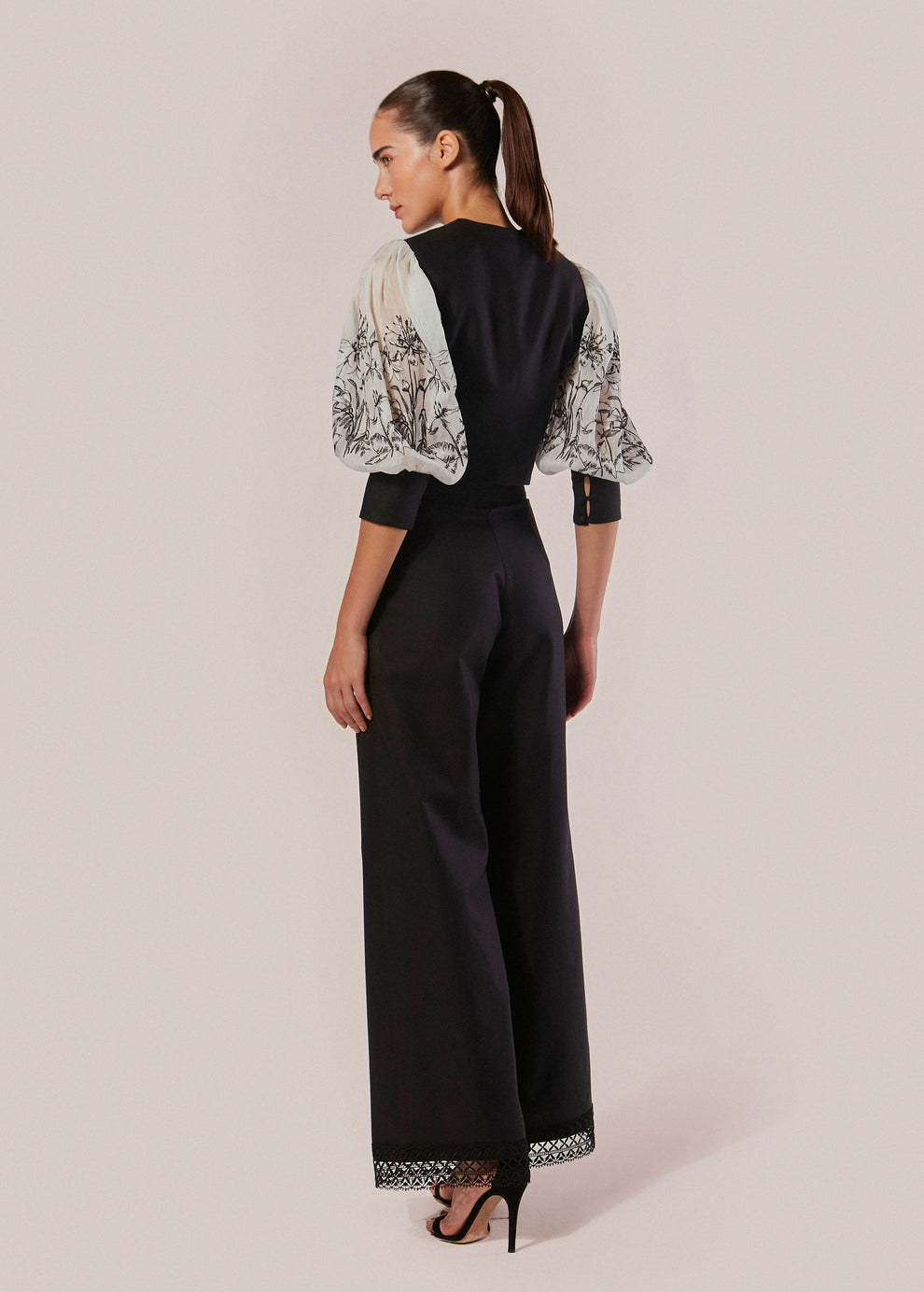 BLAZER CURTO MANGAS 3/4 BORDADO MARE FIORITO
