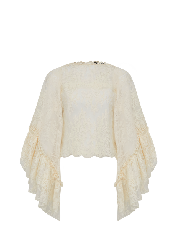 PONCHO CURTO RENDA ZIBA