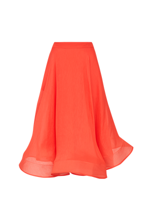 SAIA MIDI LINHO SEDA ZAFARAN