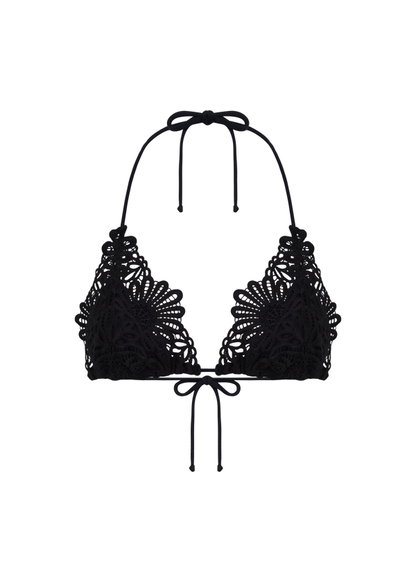 TOP TRIANGULO CORTININHA PEDRA