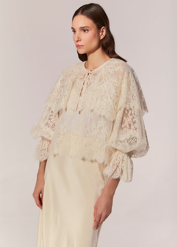 BLUSA RENDA M/L ZIBA