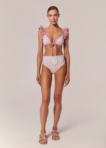 CALCINHA HOT PANTS LISTRADA VISTA MARE