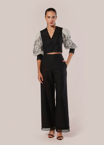 CALCA PANTALONA ALFAIATARIA MARE FIORITO