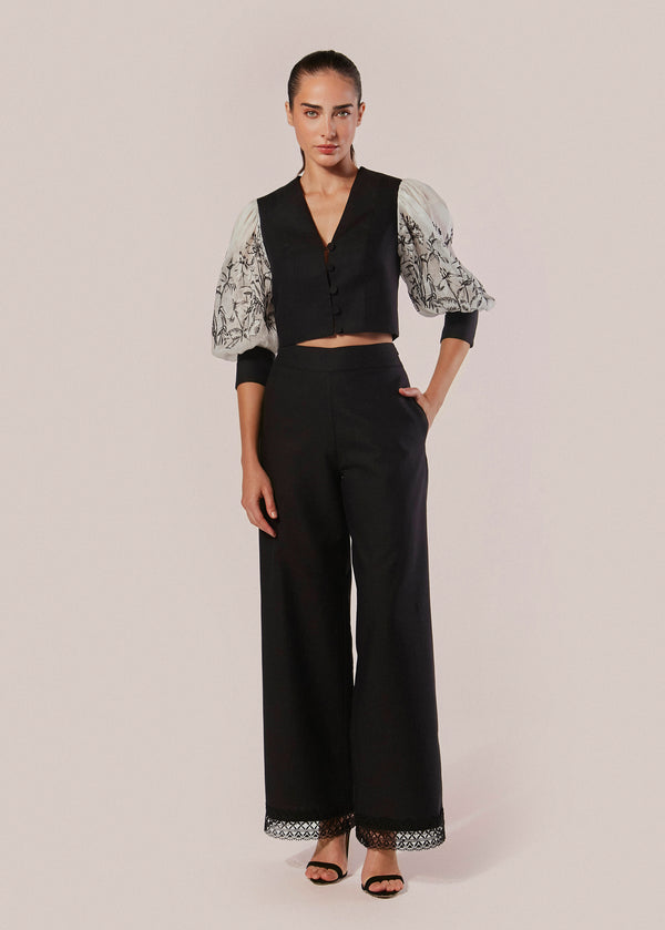 CALCA PANTALONA ALFAIATARIA MARE FIORITO