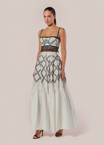 SAIA LONGA BORDADA GIGLIO