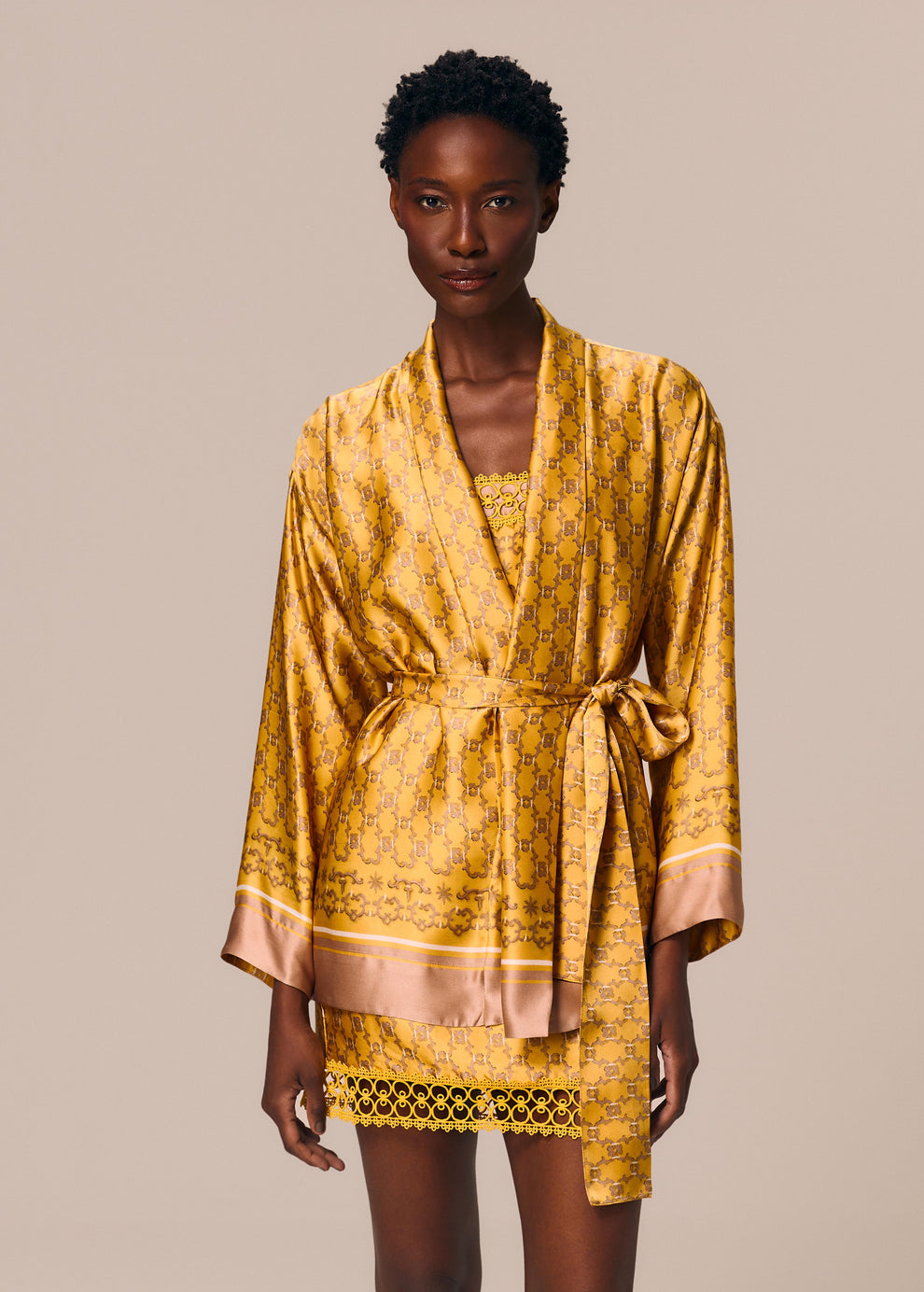 KIMONO CURTO COM FAIXA SOL