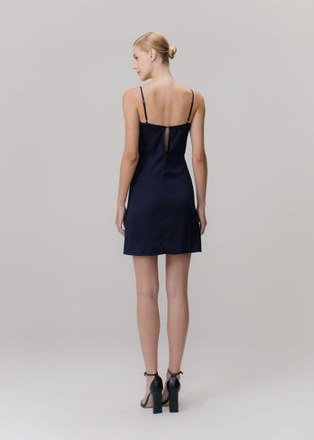 SHORT DRESS WITH V-NECKLINE STRAPS