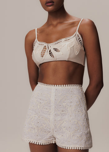 LEAVES TOP WITH STRAPS