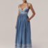 VESTIDO LONGO COM ALÇAS DENIM CHAMBRAY KASHAN - PP/XS, 2015- JEANS